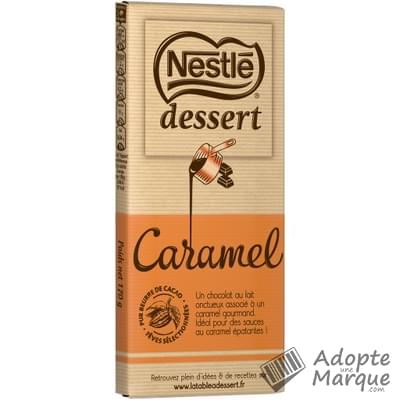 Nestlé Dessert Chocolat Caramel pâtissier La tablette de 170G