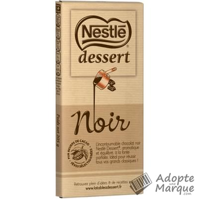Nestlé Dessert Chocolat Noir pâtissier La tablette de 205G