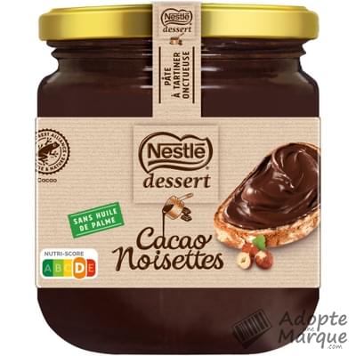 Nestlé Dessert Pâte à tartiner Cacao Noisettes Le bocal de 340G