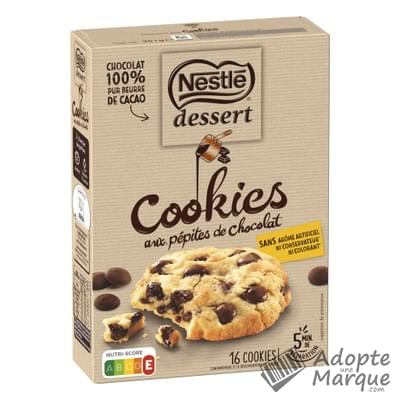 Nestlé Dessert Préparation pour Cookies au Chocolat La boîte de 351G