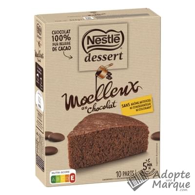 Nestlé Dessert Préparation pour Moelleux au Chocolat La boîte de 344G