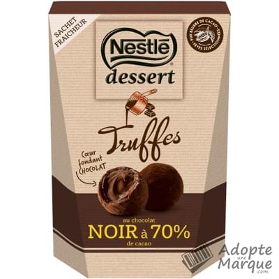 Nestlé Dessert Truffes au Chocolat Noir 70% Le paquet de 250G