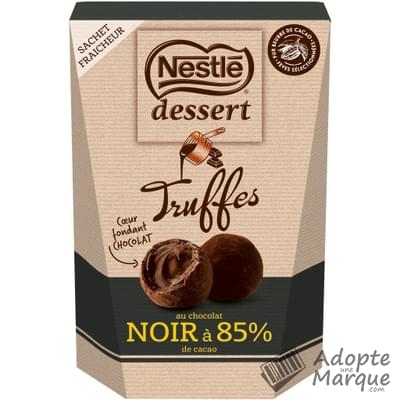 Nestlé Dessert Truffes au Chocolat Noir 85% Le paquet de 250G