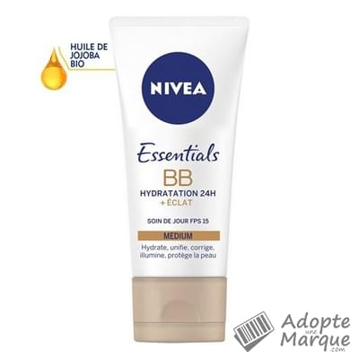 Nivéa BB Crème Hydratation 24H + Éclat Teinte Medium Le tube de 50ML