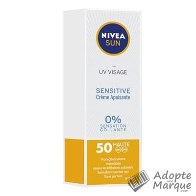 Nivéa Crème Visage Sensitive FPS 50 Le flacon de 50ML