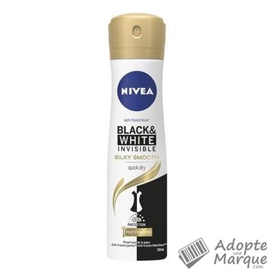 Nivéa Déodorant Anti-Transpirant Black&White Silky Smooth Spray Le spray de 150ML