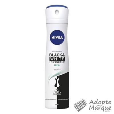 Nivéa Déodorant Anti-Transpirant Femme Black&White Fresh Spray Le spray de 200ML