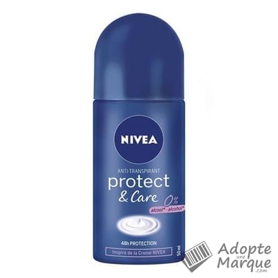 Nivéa Déodorant Anti-Transpirant Femme Protect & Care Bille Le roll-on de 50ML