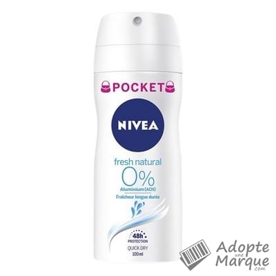 Nivéa Déodorant Femme Fresh Natural O2 Spray Pocket Le spray de 100ML
