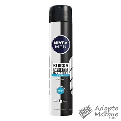 Nivéa Déodorant Spray Homme Black & White Fresh Le spray de 200ML