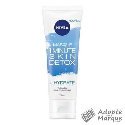 Nivéa Masque 1 Minute Skin Detox + Hydrate Le tube de 75ML