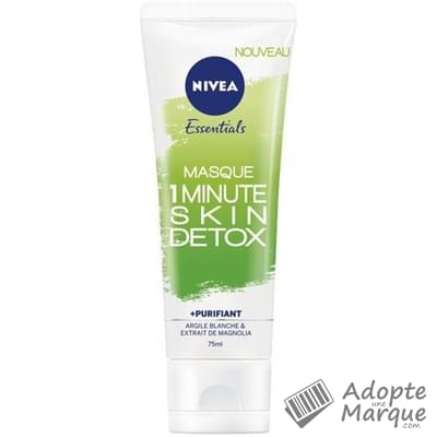 Nivéa Masque 1 Minute Skin Detox + Purifiant Le tube de 75ML
