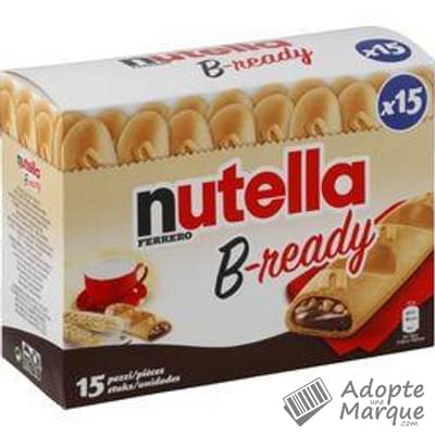 Nutella B-ready - Biscuits fourrés à la pâte à tartiner "La boîte de 15 biscuits - 286,5G"