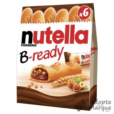 Nutella B-ready - Biscuits fourrés à la pâte à tartiner La boîte de 6 biscuits - 132G