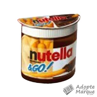 Nutella Nutella®&Go! - Pâte à tartiner aux Noisettes & Cacao avec ses bâtonnets céréaliers Le pot de 52G