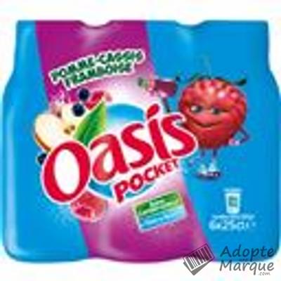 Oasis Boisson rafraîchissante aux fruits - Pomme, Cassis & Framboise Les 6 bouteilles de 25CL