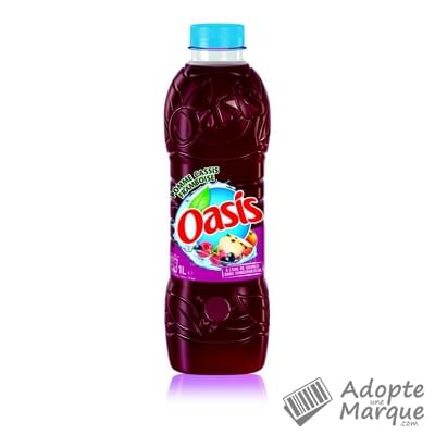 Oasis Boisson rafraîchissante aux fruits - Pomme, Cassis & Framboise La bouteille de 1L