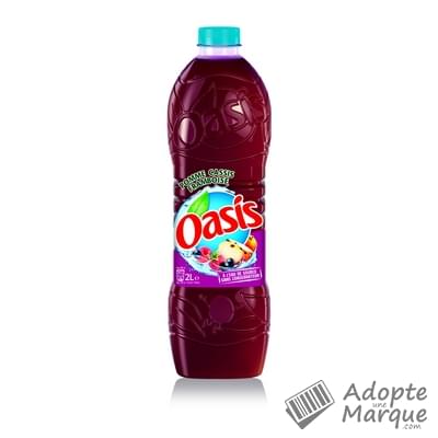 Oasis Boisson rafraîchissante aux fruits - Pomme, Cassis & Framboise La bouteille de 2L