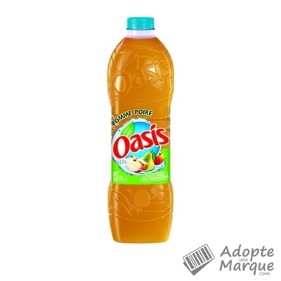 Oasis Boisson rafraîchissante aux fruits - Pomme & Poire La bouteille de 2L
