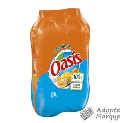 Oasis Boisson rafraîchissante aux fruits - Tropical Les 2 bouteilles de 2L
