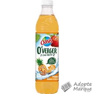 Oasis O'Verger - Eau fruitée saveur Pomme, Ananas & Passion "La bouteille de 1,2L"
