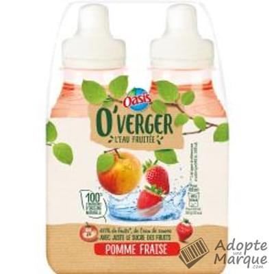 Oasis O'Verger - Eau fruitée saveur Pomme & Fraise Les 4 bouteilles de 20CL