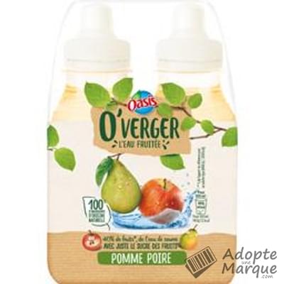 Oasis O'Verger - Eau fruitée saveur Pomme & Poire Les 4 bouteilles de 20CL