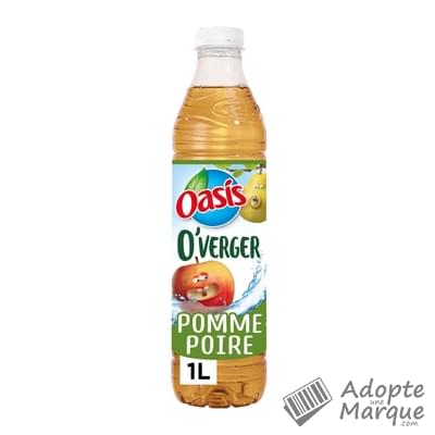 Oasis O'Verger - Eau fruitée saveur Pomme & Poire "La bouteille de 1,2L"