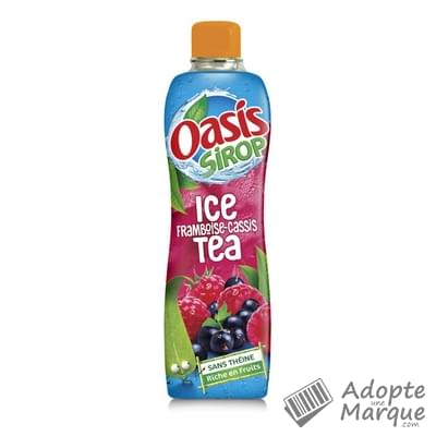 Oasis Sirop Ice Tea Framboise & Cassis La bouteille de 75CL