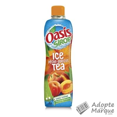 Oasis Sirop Ice Tea Pêche & Abricot La bouteille de 75CL