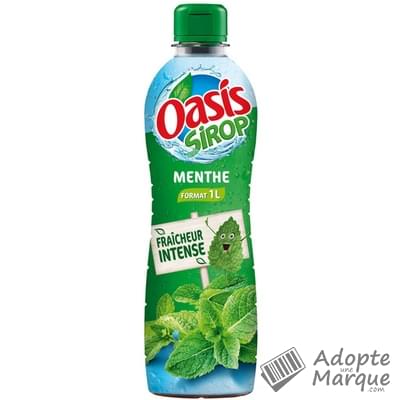 Oasis Sirop de Menthe La bouteille de 1L