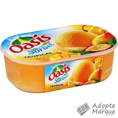 Oasis Sorbet - Tropical Le bac de 1L