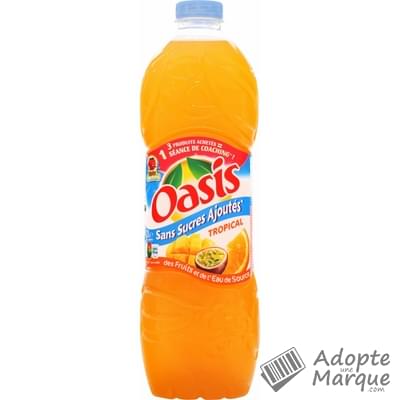 Oasis Zero - Boisson rafraîchissante aux fruits - Tropical La bouteille de 2L