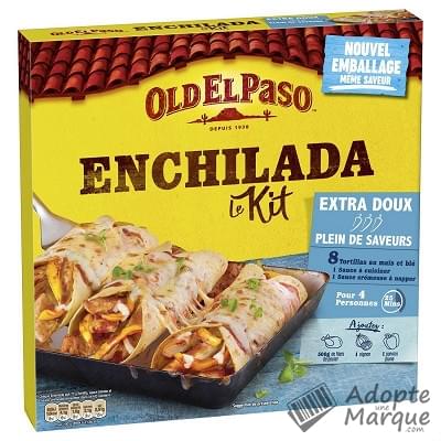 Old El Paso Kit pour Enchiladas Extra Doux (sans Piment) La boîte de 585G