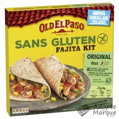 Old El Paso Kit pour Fajitas Sans Gluten La boîte de 462G