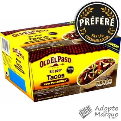 Old El Paso Kit Pour Tacos avec Panadillas™ Original La boîte de 345G