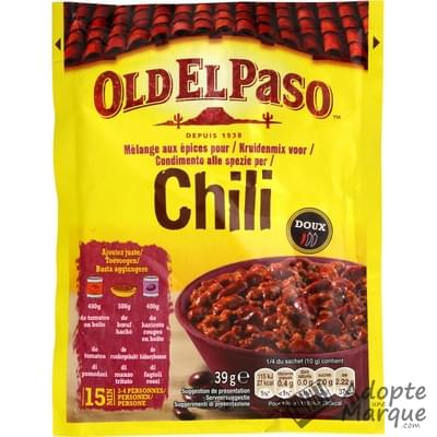 Old El Paso Mélange d'Épices pour Chili Le sachet de 39G