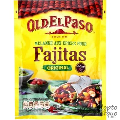 Old El Paso Mélange d'Épices pour Fajitas Original Le sachet de 30G