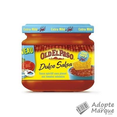 Old El Paso Sauce Apéritive Dulce Salsa aux Tomates Cuisinées Le bocal de 320G