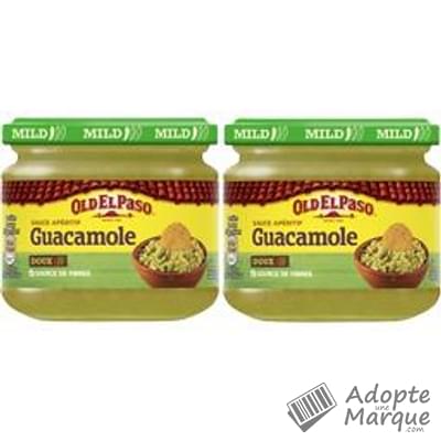 Old El Paso Sauce Apéritive Guacamole Les 2 bocaux de 320G