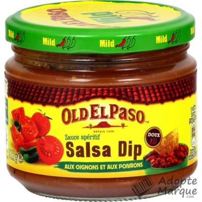 Old El Paso Sauce Apéritive Salsa Dip Douce aux Oignons & Poivrons Le bocal de 312G