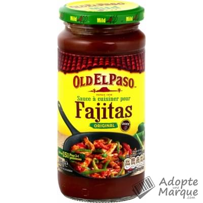 Old El Paso Sauce à Cuisiner pour Fajitas Original Le bocal de 395G