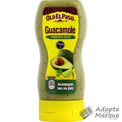 Old El Paso Sauce Guacamole Finement Épicé Le flacon de 295G