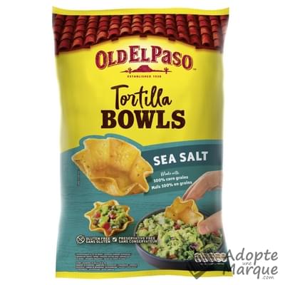 Old El Paso Tortilla Bowls Sea Salt Le sachet de 150G