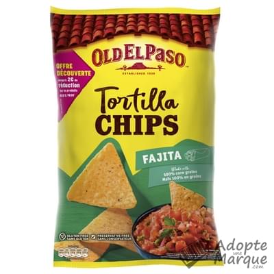 Old El Paso Tortilla Chips Fajita Le sachet de 185G