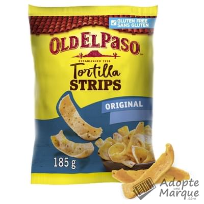 Old El Paso Tortilla Strips Chips Original Le sachet de 185G