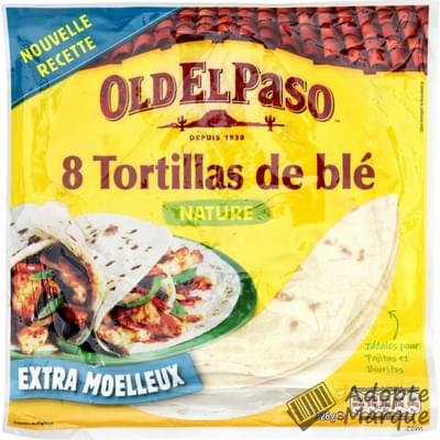 Old El Paso Tortillas de Blé Nature Le sachet de 8 Tortillas - 326G