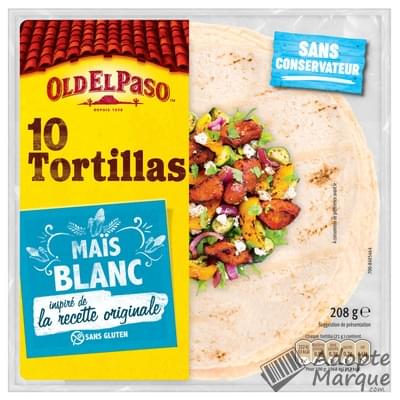 Old El Paso Tortillas au Maïs Blanc Le sachet de 10 Tortillas - 208G