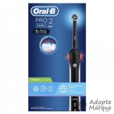 Oral B Brosse à dents électrique Pro 2 2000 Cross Action Black Edition La brosse à dents