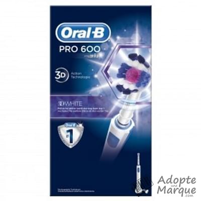 Oral B Brosse à dents électrique Pro 600 3D White La brosse à dents